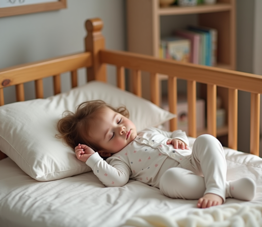 Tenue pour enfant de 2 ans au lit : quoi choisir pour des nuits paisibles ? Bebe endormi dans son lit avec ambiance douce et chaleureuse