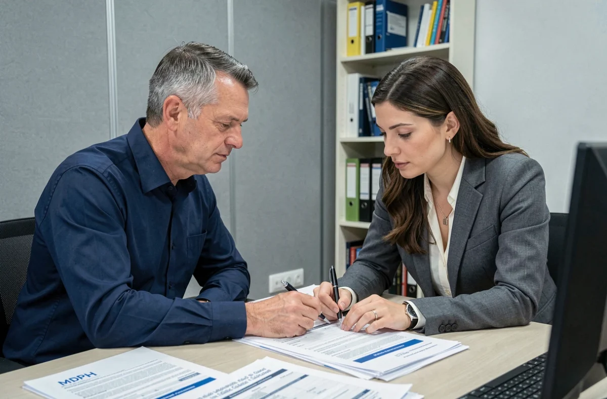 Entretien avec un conseiller MDPH pour accompagner une demande AESH et remplir les documents administratifs