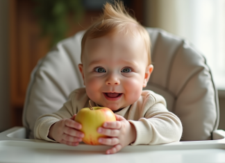 Fruits pour bébé de 5 mois : peut-on donner des fruits à grignoter à un nourrisson ?