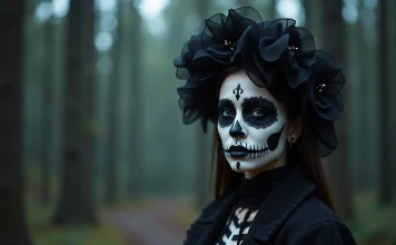 Tendances épouvantables : maquillage d’Halloween pour femme et inspirations squelettiques