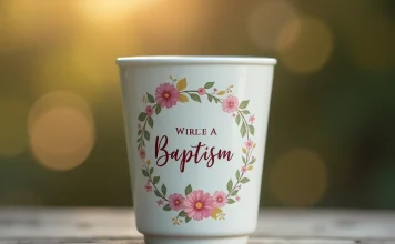 L’art de concevoir le gobelet personnalisé pour un baptême mémorable