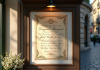 Affichage officiel de mariage dans une mairie française avec calligraphie élégante